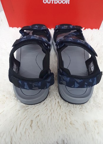 Lumberjack Gri Mavi Erkek Outdoor Sandalet - Görsel 4