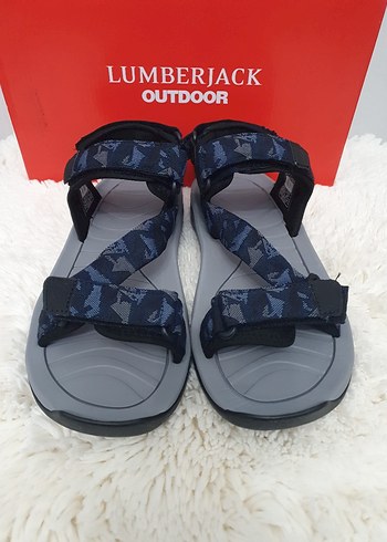 Lumberjack Gri Mavi Erkek Outdoor Sandalet - Görsel 2