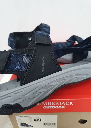 Lumberjack Gri Mavi Erkek Outdoor Sandalet - Görsel 8