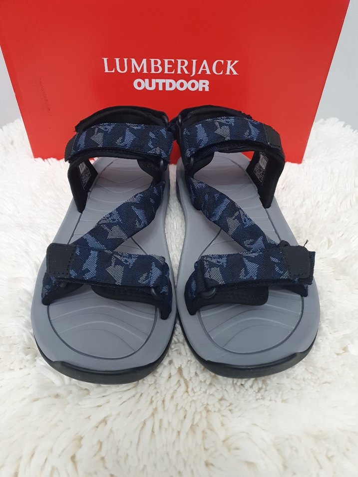 Lumberjack Gri Mavi Erkek Outdoor Sandalet - Görsel 2