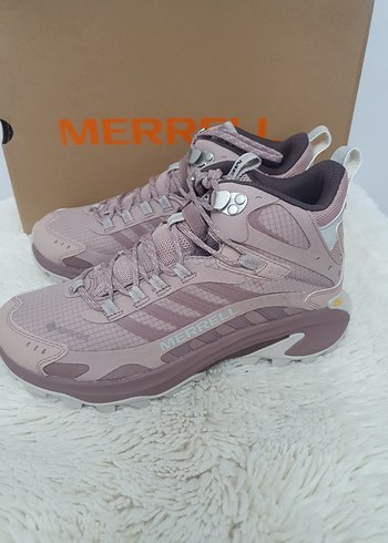 Bej Gri Yüksek Topuklu Merrell Spor Ayakkabı