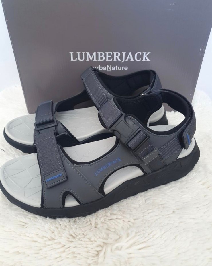 Lumberjack Gri Erkek Kayışlı Sandalet - Görsel 3