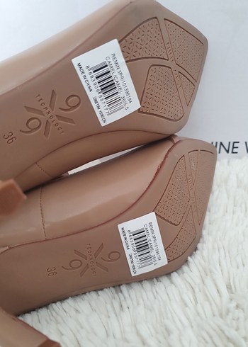 Nine West Bej Deri Stiletto Topuklu Kadın Ayakkabı - Görsel 7