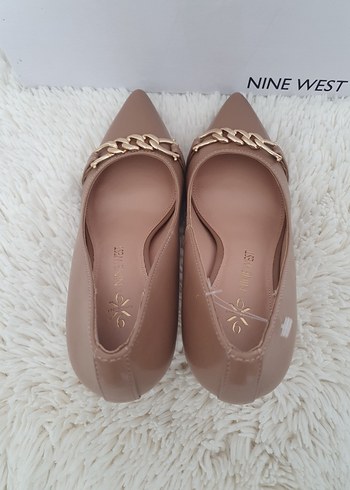 Nine West Bej Deri Stiletto Topuklu Kadın Ayakkabı - Görsel 5