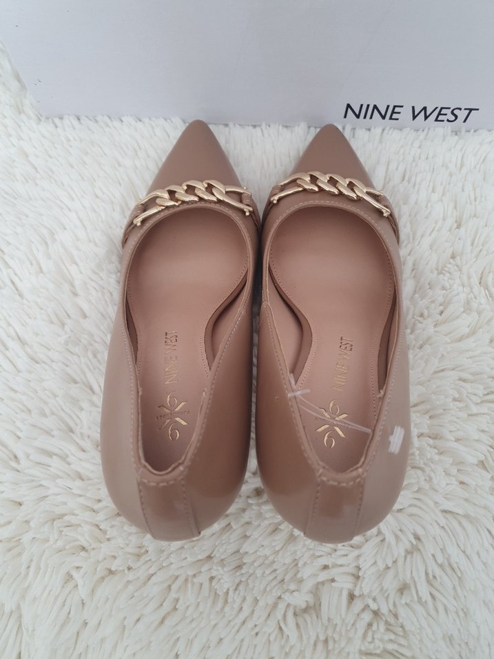 Nine West Bej Deri Stiletto Topuklu Kadın Ayakkabı - Görsel 5