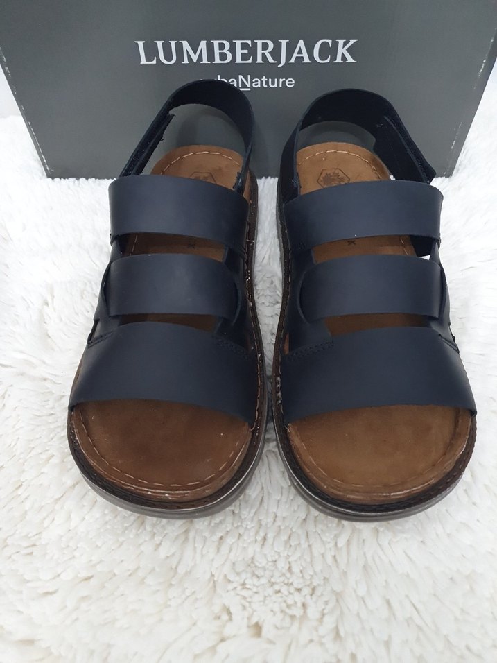 Lumberjack Erkek Mavi Kemerli Kauçuk Sandalet - Görsel 2