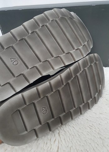 Erkek Lacivert Deri Kayışlı Sandalet - Görsel 6