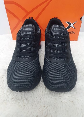 44 Beden Kinetix Siyah Gri Erkek Spor Ayakkabı