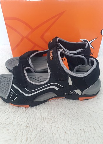 Erkek Siyah Spor Sandalet Velcro Bantlı - Görsel 3