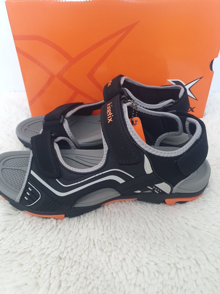 Erkek Siyah Spor Sandalet Velcro Bantlı - Görsel 3