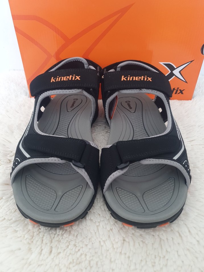 Erkek Siyah Spor Sandalet Velcro Bantlı - Görsel 2