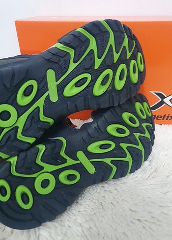 Erkek Spor Gri-Mavi Cırtcırtlı Sandalet - Görsel 6