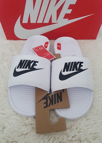 Nike Nike Beyaz Erkek Spor Terlik Velcro
