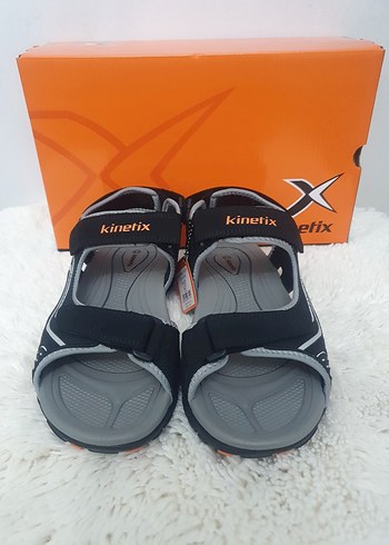 Kinetix Siyah Gri Erkek Spor Sandalet - Görsel 2