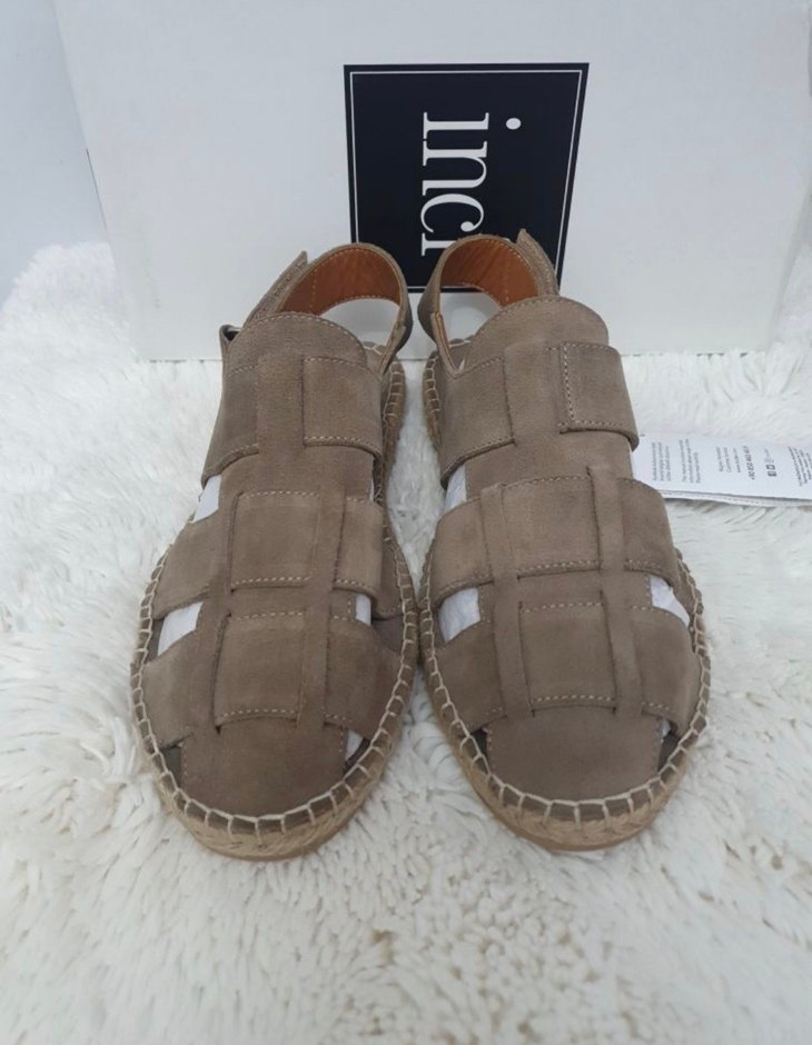 İnci Bej Deri Sandalet - Görsel 2