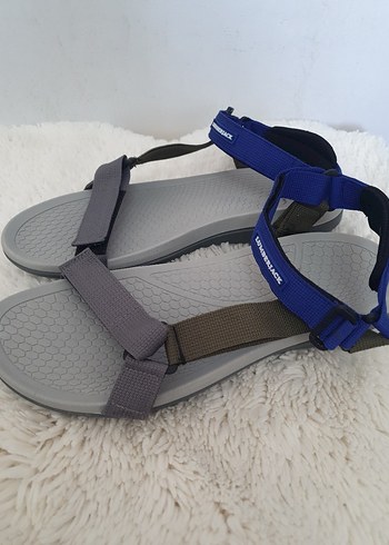 Mavi Gri Erkek Spor Sandalet Velcro - Görsel 3