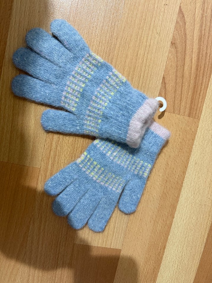 Kız Çocuk Örgü Eldiven - Görsel 2