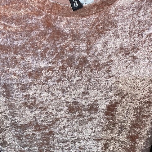 xs Beden H&m kadife crop