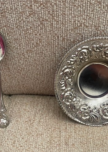 Vintage alman gümüş kaplama İşlemeli çay seti - Görsel 6