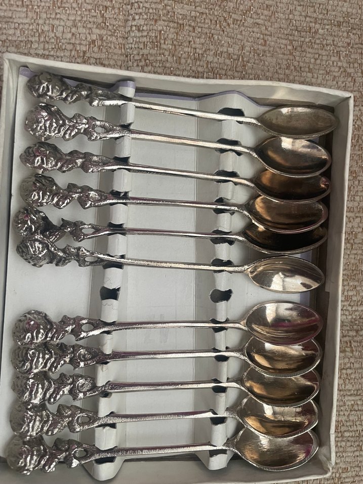 Vintage alman gümüş kaplama İşlemeli çay seti - Görsel 5