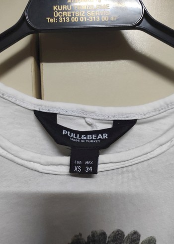 s Beden beyaz Renk Pull&Bear Erkek Tshirt