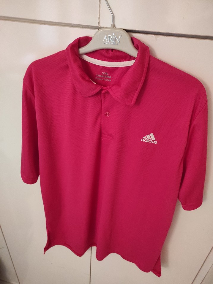 Adidas Pembe Kadın Polo Yaka Tişört - Görsel 4