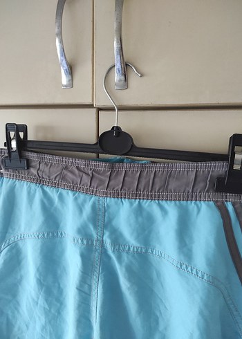 Adidas Vintage Erkek Mavi Midi Yüzme Şortu - Görsel 5