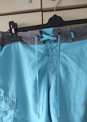 Adidas Vintage Erkek Mavi Midi Yüzme Şortu - Görsel 7