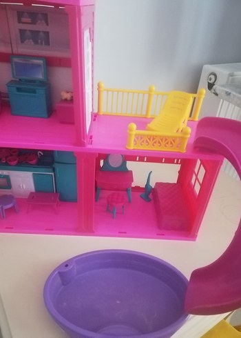Renkli Pembe Oyuncak Ev Seti