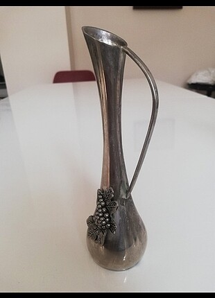 Diğer vintage gümüş kaplama 17.5 cm vazo
