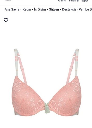 Penti pembe sütyen