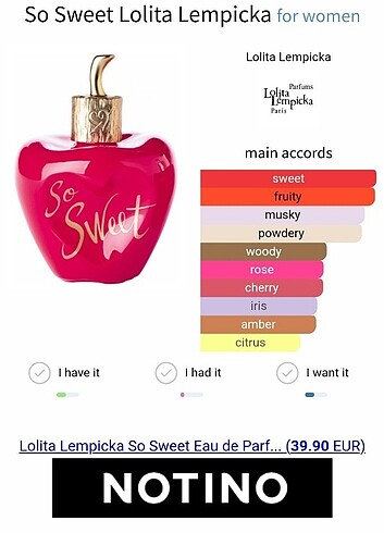 Yves Saint Laurent Lolita Lempicka So Sweet Parfüm