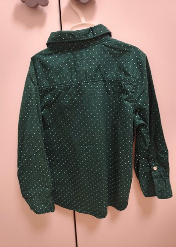 4 Yaş Beden H&M Uzun Kollu Yeşil Erkek Gömlek