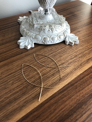 Gold balık küpe 