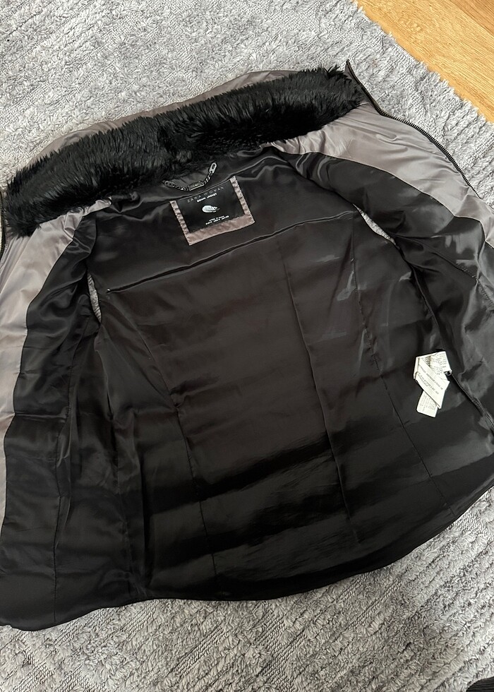 Zara Kuş tüyü yelek - Görsel 4