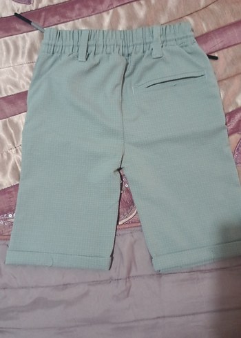 Erkek Çocuk Gri Kemerli Rahat Şort - Görsel 2