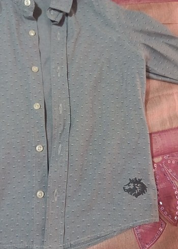 Gri Erkek Çocuk Uzun Kollu Gömlek - Görsel 3