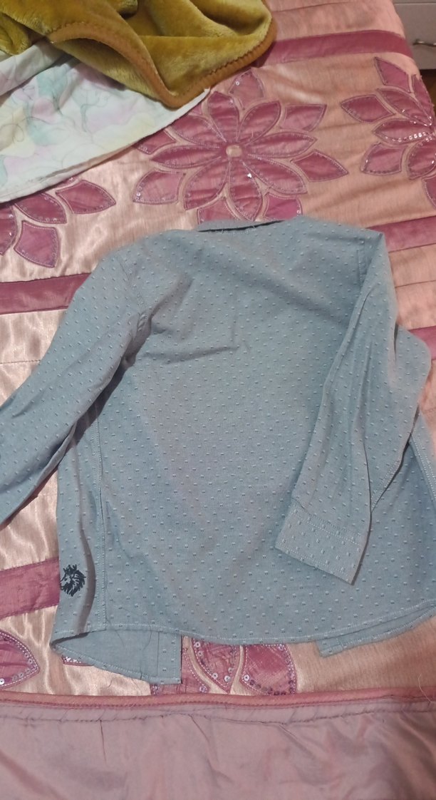 Gri Erkek Çocuk Uzun Kollu Gömlek - Görsel 4