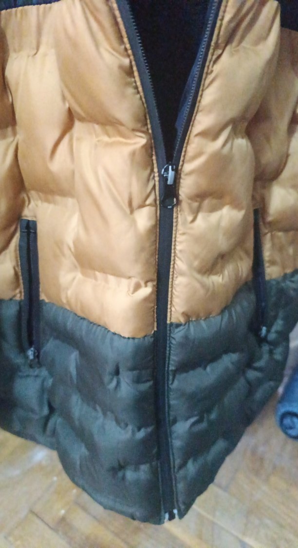 Erkek Çocuk Sarı Lacivert Şişme Mont - Görsel 5