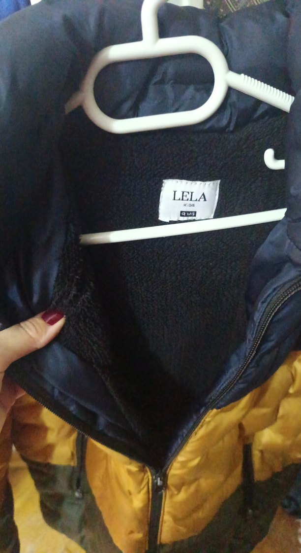 Erkek Çocuk Sarı Lacivert Şişme Mont - Görsel 4