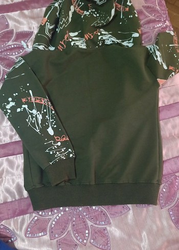 Kapüşonlu Fermuarlı Erkek çocuk Sweatshirt - Görsel 3