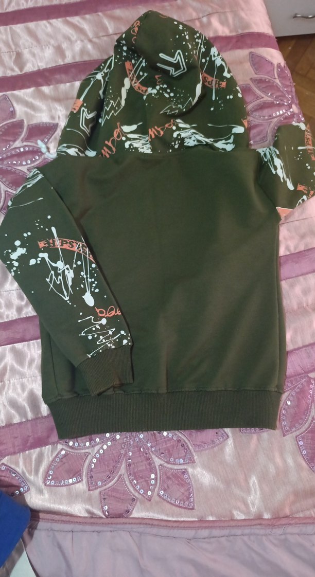 Kapüşonlu Fermuarlı Erkek çocuk Sweatshirt - Görsel 3