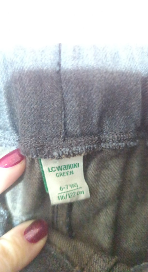 Erkek Çocuk Gri Bol Kesim Kot Pantolon - Görsel 2