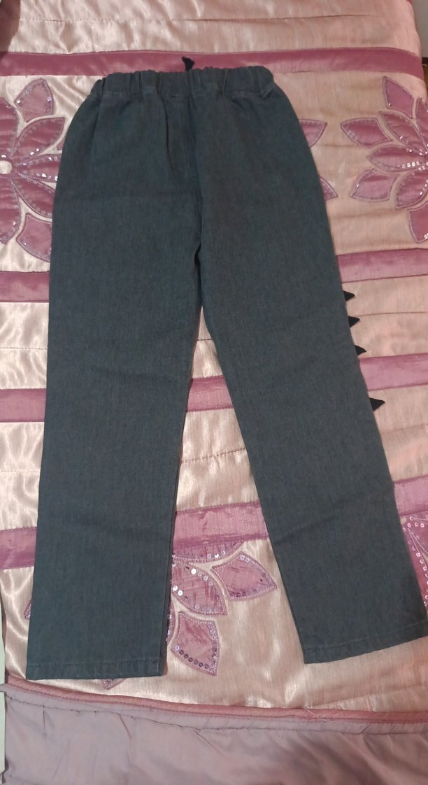 Erkek Çocuk Gri Bol Kesim Kot Pantolon - Görsel 3