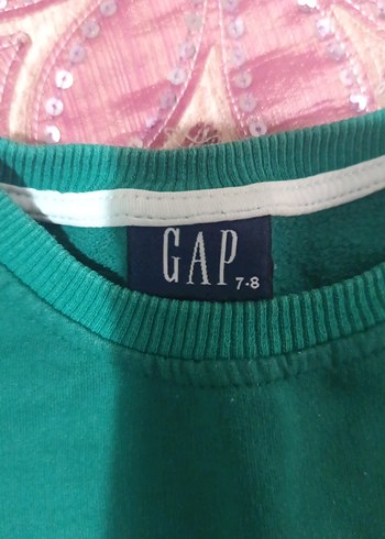 GAP Baskılı Yeşil çocuk Sweatshirt - Görsel 2