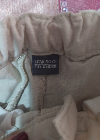 Erkek çocuk  Beyaz Pamuklu Regular Fit Şort - Görsel 2