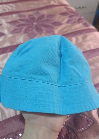 Nakışlı Mavi Çocuk Şapkası - Görsel 2