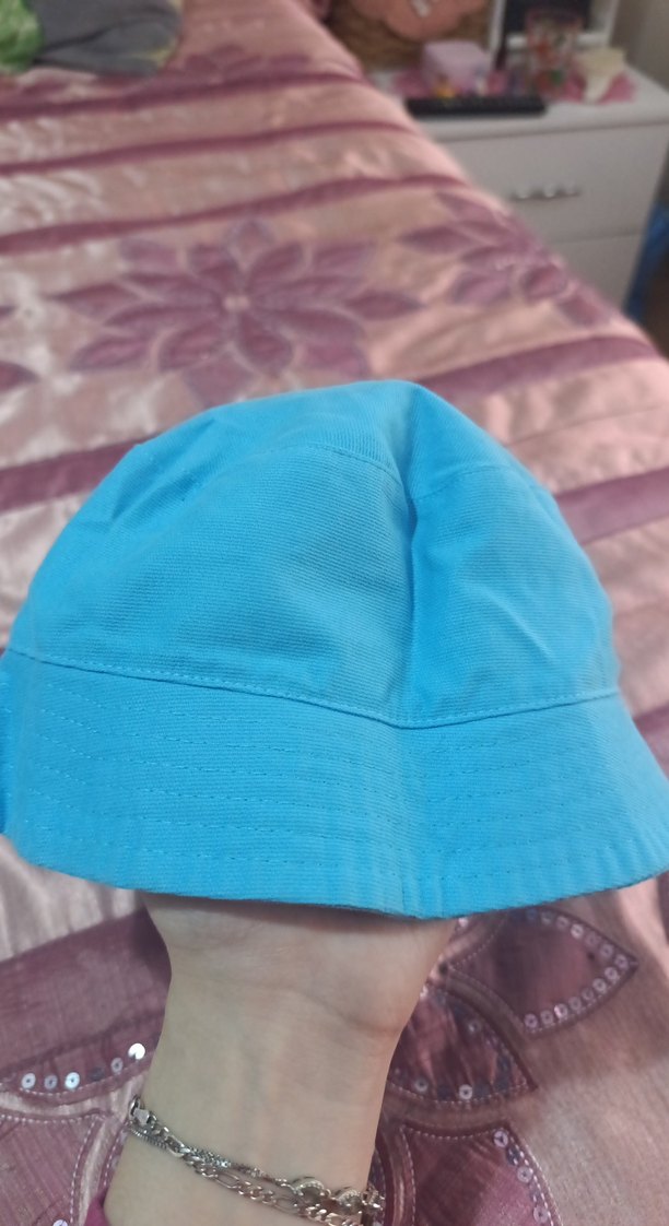 Nakışlı Mavi Çocuk Şapkası - Görsel 2