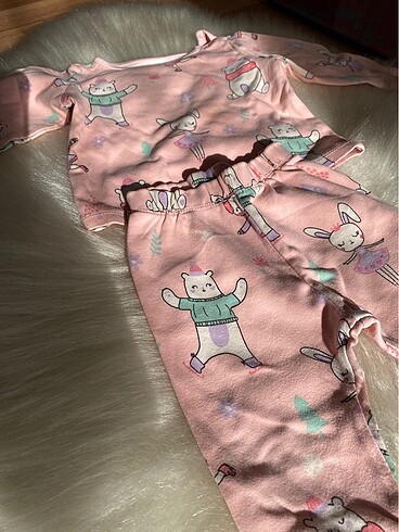 9 Ay Beden pembe Renk Bebek Pijama