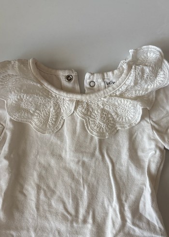 LC Waikiki Dantel Detaylı Beyaz Kız Bebek Body